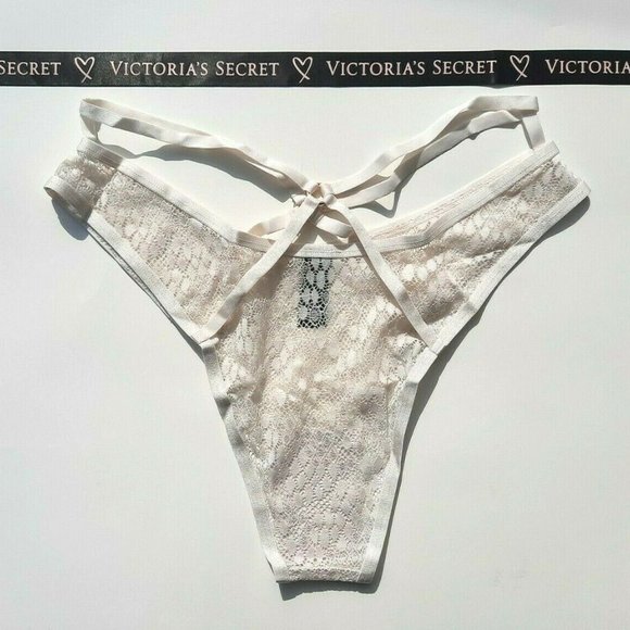 Victorias Secret Snake BRAZILIAN Ring Straps WHITE - Picture 5 of 7
